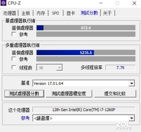 i7-1270P评测 