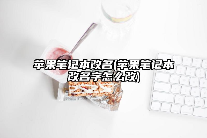 苹果笔记本改名(苹果笔记本改名字怎么改)