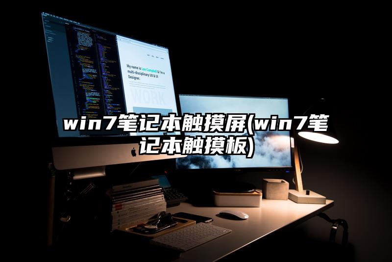 win7笔记本触摸屏(win7笔记本触摸板)