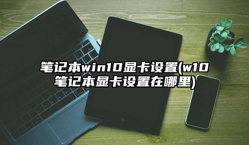 笔记本win10显卡设置(w10笔记本显卡设置在哪里)