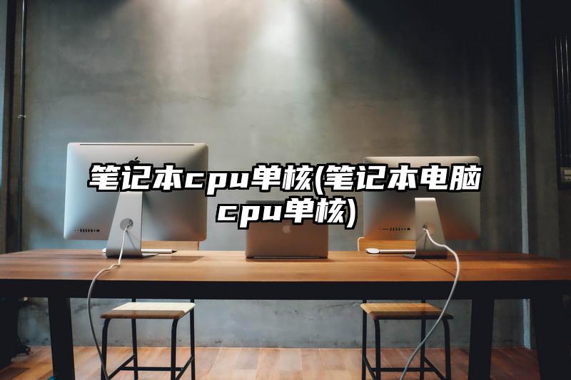 笔记本cpu单核(笔记本电脑cpu单核)