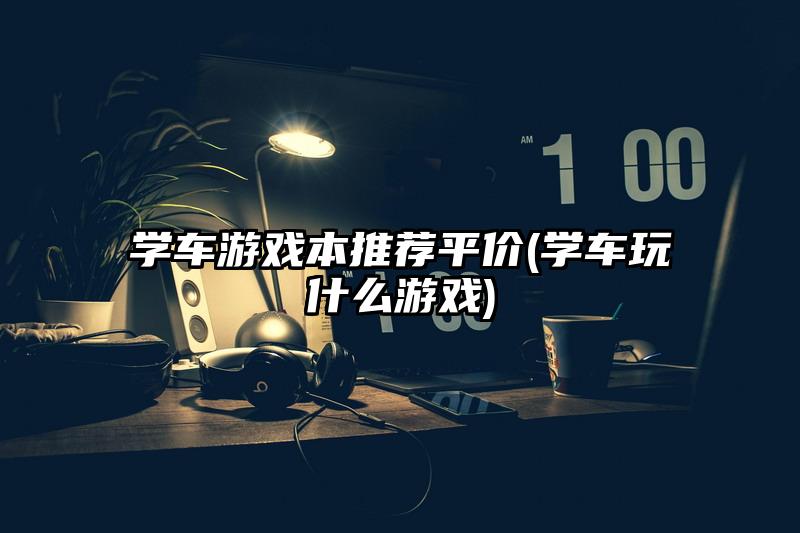 学车游戏本推荐平价(学车玩什么游戏)