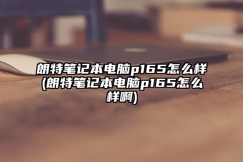 朗特笔记本电脑p165怎么样(朗特笔记本电脑p165怎么样啊)