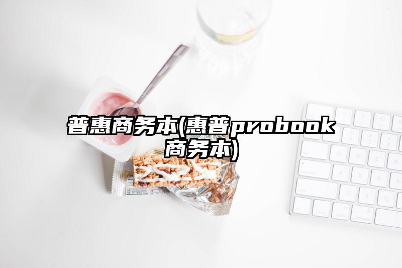 普惠商务本(惠普probook商务本)