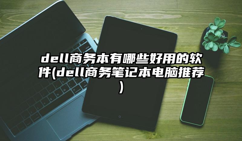 dell商务本有哪些好用的软件(dell商务笔记本电脑推荐)