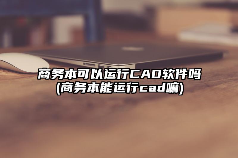 商务本可以运行CAD软件吗(商务本能运行cad嘛)
