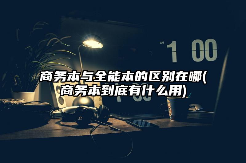 商务本与全能本的区别在哪(商务本到底有什么用)