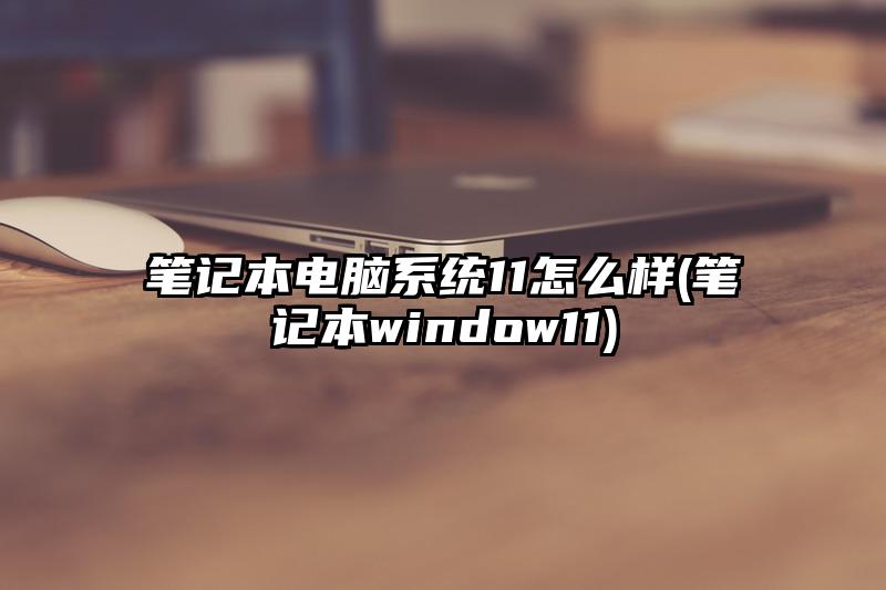 笔记本电脑系统11怎么样(笔记本window11)